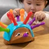 DIY ملونة إدراج القنفذ ألعاب ألعاب Montessori بناء الذكاء النامي الأطفال في وقت مبكر هدايا الرياضيات التعليمية