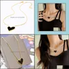 Pendant Necklaces Pendants Jewelry 316L Stainless Steel Fashion Upscale Minimalism Love Heart Ch Dhmpd