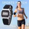 Gold Digital Women Watches Ultra-cienki sport elektroniczny zegarek na nadgarstek Luminous Clock Ladies Girls Montre Femme