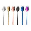 Multifuntional 2 in 1 Spork Silverware Stainless Steel 304 Gold Fork Spoon