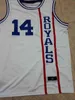 SJZL98 # 14 Oscar Robertson Cincinatti Royals Vintage Throwback Basketball Jerseys, Retro Men's aangepaste borduurwerk en gestikte jersey