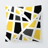 Taie d'oreiller jaune et gris Collection géométrique décor de bureau à domicile chambre canapé voiture housse de coussin CasePillow