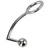 40/45/50mm Penis Ringe Mit Anal Plug Metall Cock Ring Bdsm Hodensack Anus Bahre sexy Spielzeug für Männer Masturbatoren