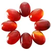 Natural Red Carnelian Oval Oval Plecial Gemstone Cabochons Healing Chakra Crystal Agate Kamień Koralik Cab Pokrywy Brak otworu dla biżuterii