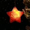 Pendre de Noël LED Pendant dessin animé Santa Claus Arbre de Noël Ornement de l'atmosphère décorative du Nouvel An