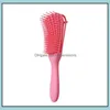 Hair Brushes Care Styling Tools Products Scalp Mas Comb Detangling Brush Natural Der Removal Non-Slip Design For Curling Wavy Long Ship Dr
