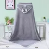 Dekens Swaddling Baby Deken Geboren Hapleed Handdoeken Boy Girl Cartoon Coral Fleece Mousseline Mousseline vaste kleur Peuter Bathrobe Slapen Swaddlblank