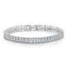 Charm Bracelets Arrival 30% Silver Plated Trendy Shiny Rectangle CZ Zircon Ladies Bracelet Bridal Jewelry Sets Sell GiftsCharm Inte22