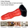 Nxy Dildos Dongs 2022 Nuevo 18 3 cm Rojo Negro Enorme Polla Monstruo Ancho Grueso Anal Butt Plug Consolador Realista Punto G Masturbador Mujeres Adultas Juguetes Sexuales 220511