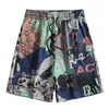 S.t.g 2022 masculino casual impressão verão praia shorts retrátil de alta qualidade peixe esticado natação roupa de banho solta roupas masculinas 0613