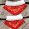Собачьи воротники поводки рождественская звезда форма кошачья плюшевая шарф -шарф вязаный нагрудный шашма