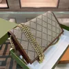 Luxurys designers lady plånböcker handväskor läderväskor hasp axel koppling väska kvinnor bokstäver kedjor plånbok handväska tofs tråd cro293r