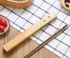 Portable Natural Bamboo Reusable Chopsticks Storage Box Sushi Food Stick Chopsticks-Case Boxes SN4531