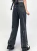 Taille haute Y2K Jeans Esthétique Rétro Patchwork Denim Pantalon De Jogging Streetwear Mode Harajuku Mode Décontractée Pantalon Toutes Compétitions L220726