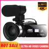 Câmera de Zoom de Digitas de Komery 4K Câmera de Zoom Digital 48MP 18x para YouTube 3.0inch 270 graus Flip Screen Filmadora