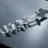 Neue 4 Stile Kristall Glas Dildo Poker Form Vaginal Anal Butt Plug Selbst Komfort Masturbator Perlen sexy Spielzeug für Frau männer