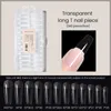 MAYCHAO Acrylic Extension False Nail Tips Full Cover Nail Tips Press on French/Long T/Square/Round Nail Art Practice Tool 240PCS 220725