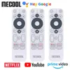 Remplacement d'origine de la télécommande Mecool KM2 Voice BT pour Netflix Google Certification Prime Video Google Play Android TV Box