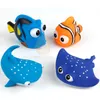 Baby Bath Toys Finding Fish Kids Float Spray Water Squeeze Aqua Soft Rubber Bathroom Play Animals Bath Figure Toy For Children 220602