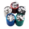 Atacado 4 camadas de 55 mm de diâmetro Grinder Acessórios para fumantes de zinco Tabaco com manipulação de óleo Dab Rigs Five Colors Gr172