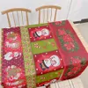 Kerst Tafel Runner 33 * 180cm / 13 * 71 inch Polyester Katoen Dining Tafels Bruiloft Sneeuw Man Elanden Floral Zachte Tafelkleed Decorati