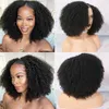 Parrucche afro crespi capelli umani ricci a U per le donne parte centrale/sinistra/destra piena 250 densità Mongolia Afros 4b 4c parrucche ricci V parti
