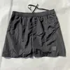 Metal Nylon Dyed Shorts Outdoor Casual Men Pants Beach Swim Shorts Black Grey