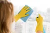 3 pacchi guanti per piatti di pulizia gialla