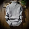 Autumn e Winter Men Sweater Slim Casual Juventude Simples Pure Knitting Basic Men Sweater Men Korean L220730