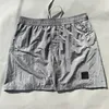 Metal Nylon Dyed Shorts Outdoor Casual Men Pants Beach Swim Shorts Black Grey