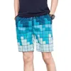 Summer Beach Pantalones cortos para hombre Impresión Casual Quick Dry Board Shorts Bermudas para hombre Pantalones cortos M4XL 18 colores 220602