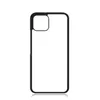 Party Favor Blank 2D Sublimation TPU PC coque de téléphone pour iPhone 12 11 Pro Max SE 13 X xr xs avec inserts en aluminium SN4416