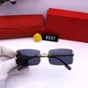 Carti Glasses Designer Sunglasses Men Women Fashion Frameless Rectangle Coating Buffalo Horn Sunglass UV400 Evidence Eyeglass Mens2519