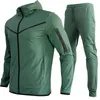 Designer Mens Pants Thin Sportswear Suit Tech Fleece Högkvalitativa träningsdräkter Lossa One Zip Camouflage Asian Szie S-3XL
