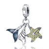 Nouveau s925 Sterling Silver Perlé Perles Lâches Original Fit Pandora Bracelet Charme Fleur Papillon Libellule Mode Fille Pendentif Accessoires DIY Lady Cadeau Bijoux