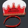 Party Supplies Children's Led Crown Hat Christmas Cosplay King Princess Happy Birthday Cap Luminous Leds Colorful Sparkling Headgear LK152