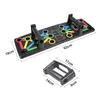 9 i 1 Push Up Rack Board Män Kvinnor Comprehensive Fitness Praction Stands Body Building Training System Sport Hem Gym 220801