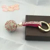 Schlüsselanhänger Nothing2 Strass Strass Lederband Kristallkugel Auto Schlüsselanhänger Charm Anhänger Schlüsselanhänger für Frauen GirlKeychains3707750