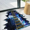 Bakgrundsbilder europeiska tapeter 3D väggklistermärke Galaxy Star Bridge Home Decor Stickers borttagbara dekaler för vardagsrum golvpappersväggar