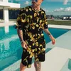 T-shirt dla męskich dróg dla męskiej drukującej ekipa na szyję z krótkim rękawem Zestaw TEE Summer Oversized T Shirt Men Tracksuit 2-częściowy garnitur xxs-6xl