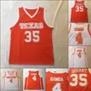 XFLSP NCAA Texas Longhorns Stitched College Basquete 35 Kevin Durant 4 Mohamed Bamba Branco Laranja Homens Camisas