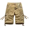 Cargo Shorts Hombres Camuflaje Verano Oferta Algodón Casual Outdoor Ropa Militar 220318
