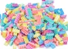 95/144pcs 새로운 버라이어티 빌딩 퍼즐 블록 키트 교육 어린이 지능 DIY 장난감 유치원 철자법 장난감