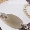 Joyería de diseñador de cadena de oro Collar collar para mujeres Damas redondas Alphabet Dongjewsrys Luxury Vintage Wedding Joyería