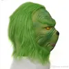 Halloween Green Mask Christmas Masquerade Party Masks Costumes Accessory Cosplay Headgear Face Funny Performance grb