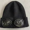 Twee lensglazen brils -muts banies mannen gebreide hoeden schedel petten buiten dames uniex winter beanie zwart grijze motorkap gorros207q8300601