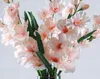 Rayon Gldiolus цветы настоящие прикосновения орхидея фальшивые цветы свадебные вечеринки семейный праздничный стол