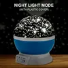 Bébé étoile projecteur éclairage veilleuse étoiles lampe de Projection 360 degrés Rotation 3 Mode d'éclairage ciel pour chambre d'enfants