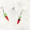 20 paires de boucles d'oreilles en verre à breloque piment pour femmes, mode Sexy, glaçure colorée, boucles d'oreilles au chalumeau de Murano, Mujer Brincos Oorbellen Dangle