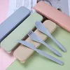 portable cutlery cutlery storage box student travel three-piece set gift LK0088